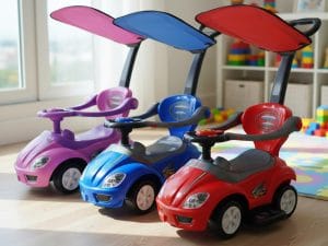 Carrito Buggy Con Techito Y Guia Musical Bebés Niños 4 En 1