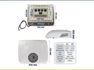 Aire Acondicionado Para Motorhome Camión Eléctrico 12v