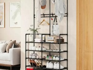 Perchero Zapatero Organizador Metal 5 Niveles Recibidor