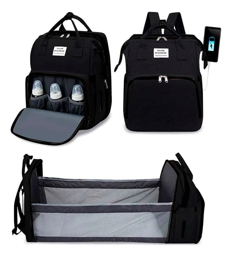 Mochila Cuna Bolso Maternal Bebé Cuna Impermeable - Imagen 8
