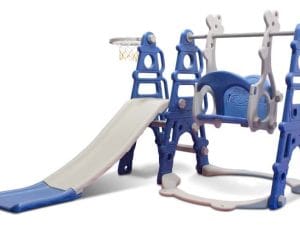 Hamaca Tobogán Aro Básquet 3 En 1 Plaza Blanda Jardín Niños